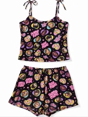 Ladies Bratz Sleep Set Size XL Pajama Tank Top Shorts Sleepwear Pink New 💗  Set